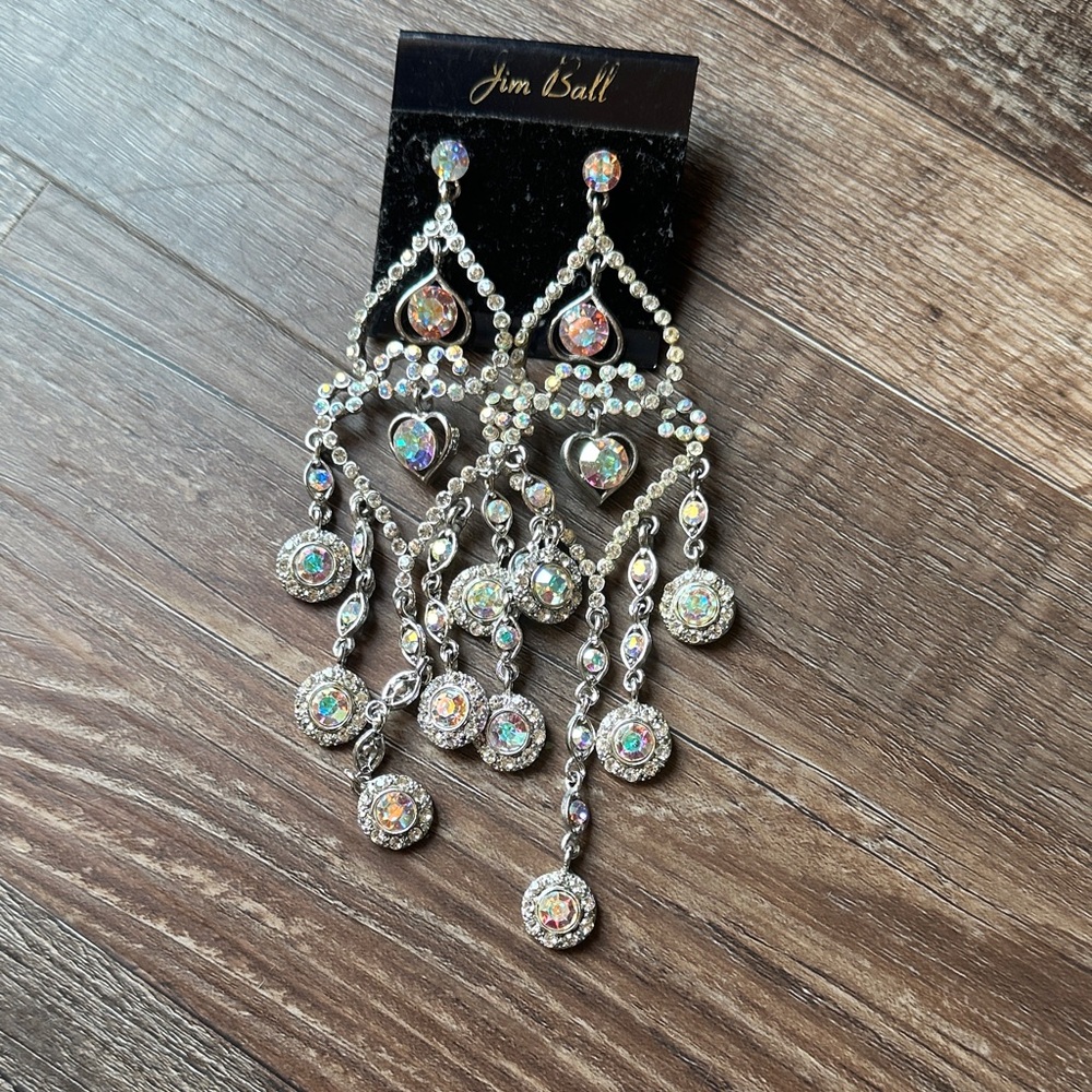 Stunning Jim Ball Chandelier Earrings